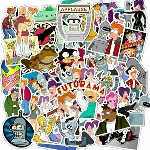 50 Futurama Stickers - Vinyl Decals Popular TV Show